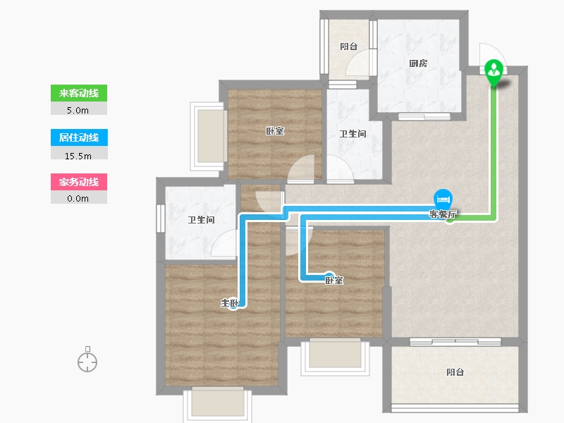 四川省-成都市-恒大牧云天峰-83.46-户型库-动静线