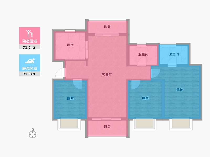 四川省-成都市-城投中南智在云辰-81.17-户型库-动静分区