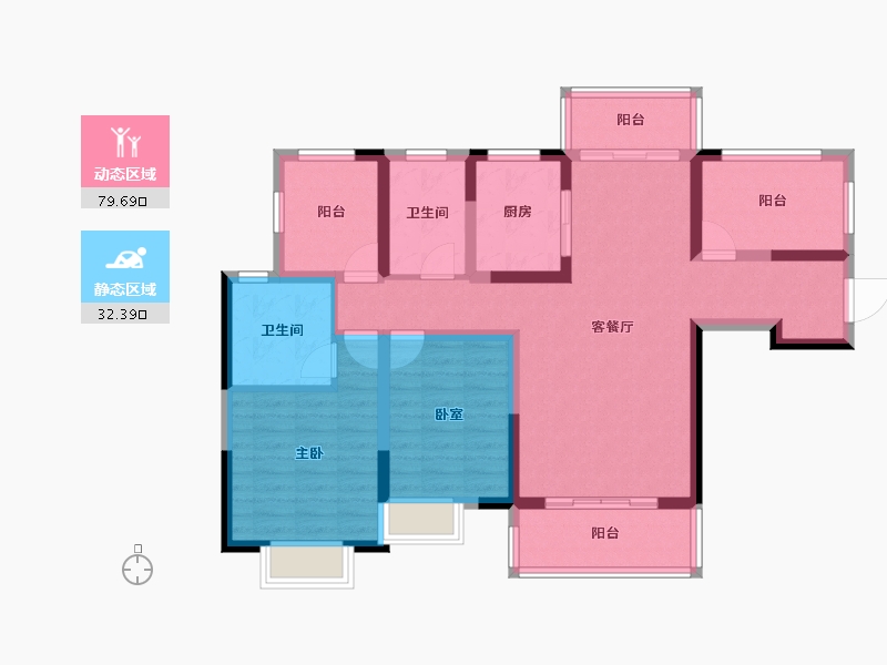 广东省-惠州市-新华联广场-99.00-户型库-动静分区