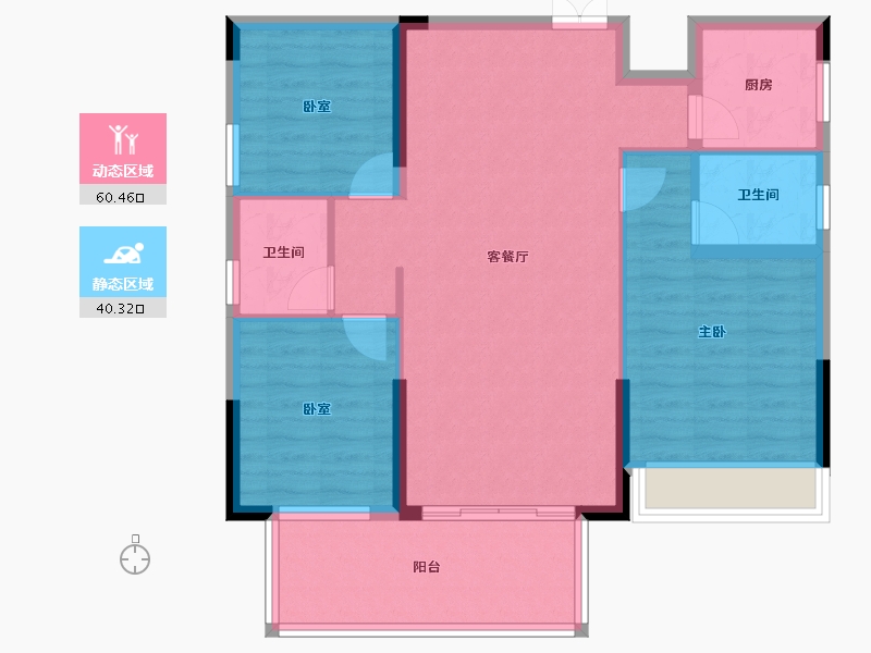 广东省-惠州市-博景湾-91.03-户型库-动静分区