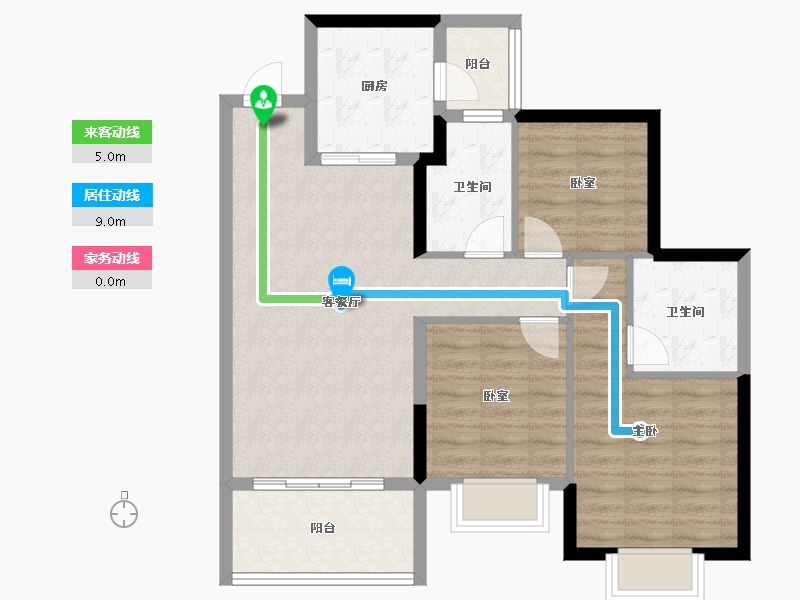 四川省-成都市-恒大牧云天峰-82.76-户型库-动静线