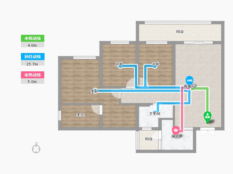 四川省-成都市-双楠悦天地-93.05-户型库-动静线