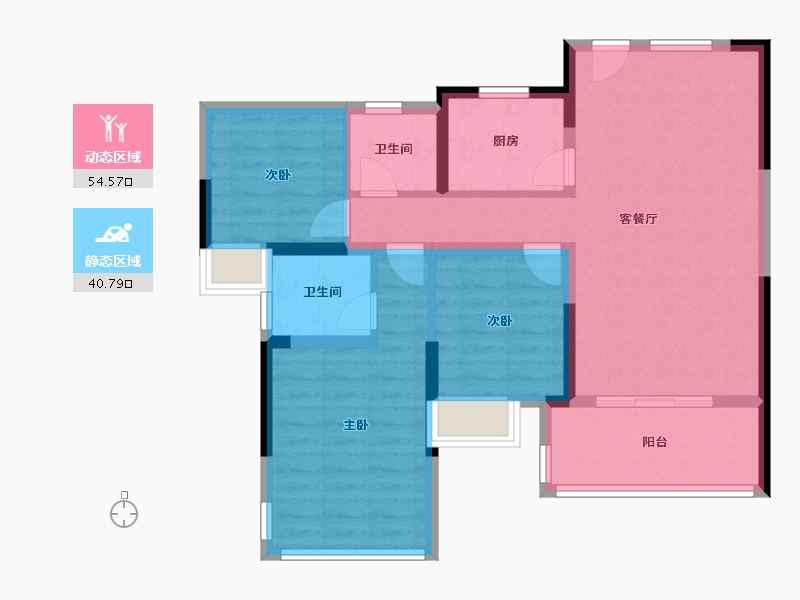 湖北省-黄冈市-蕲春府-86.00-户型库-动静分区