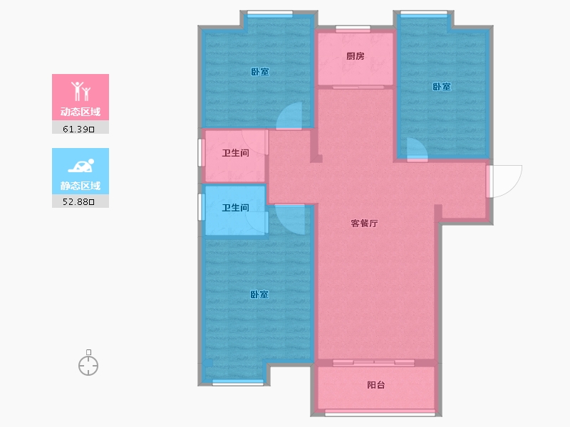 河南省-南阳市-东郡华府-103.08-户型库-动静分区