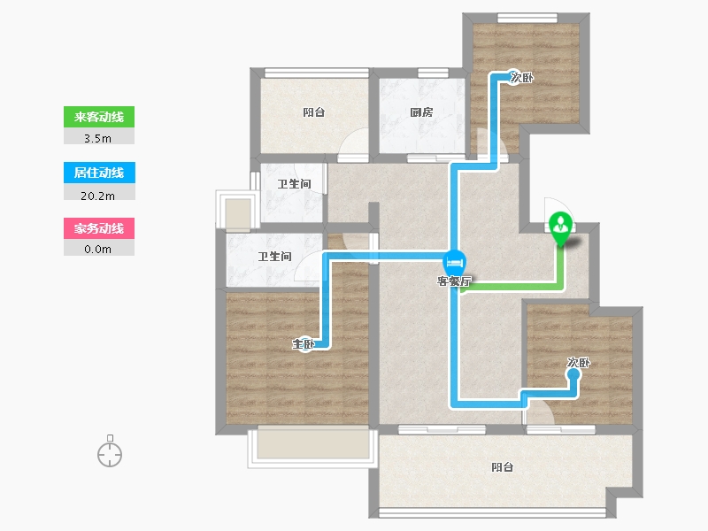 河北省-承德市-碧桂园兴隆湖畔-87.05-户型库-动静线