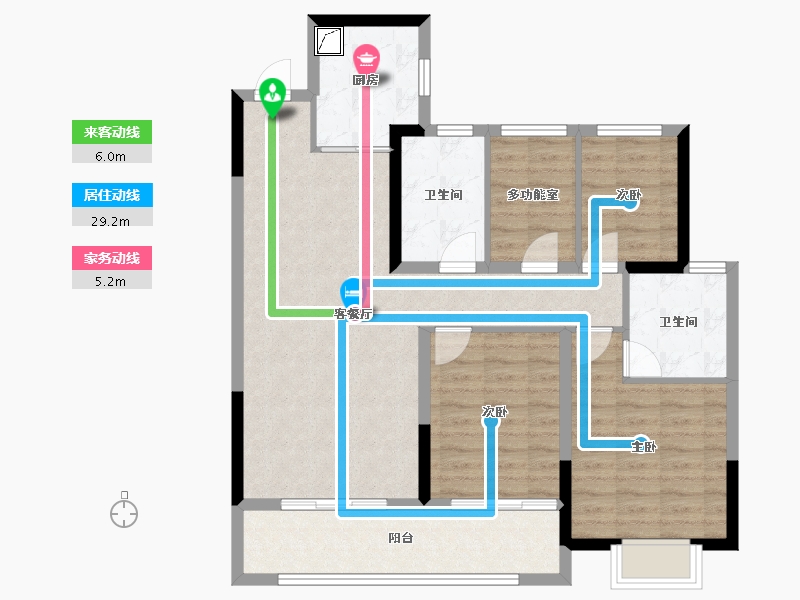 江苏省-徐州市-中国中铁陆港城-94.54-户型库-动静线