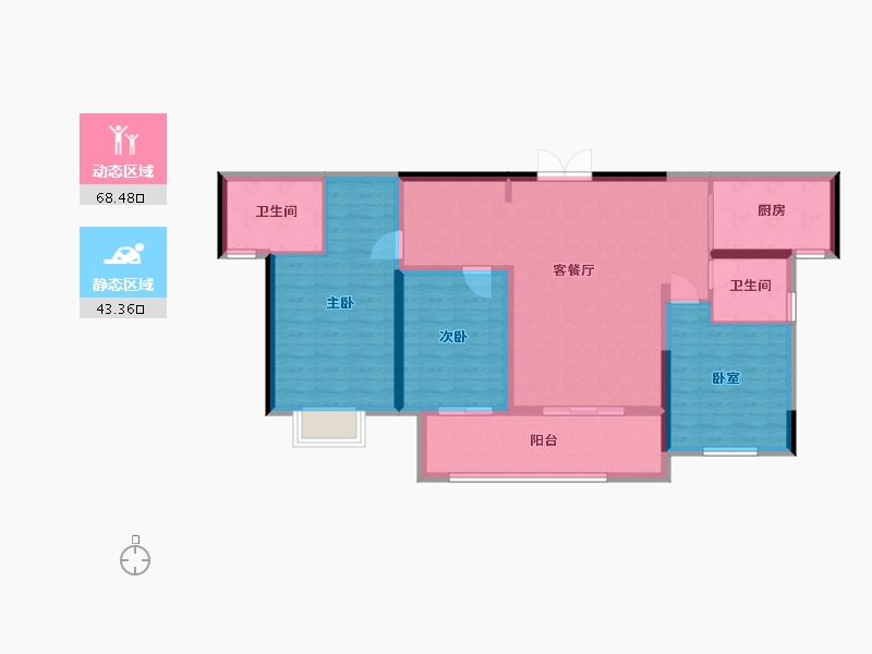 江西省-赣州市-星洲湾九境-120.00-户型库-动静分区