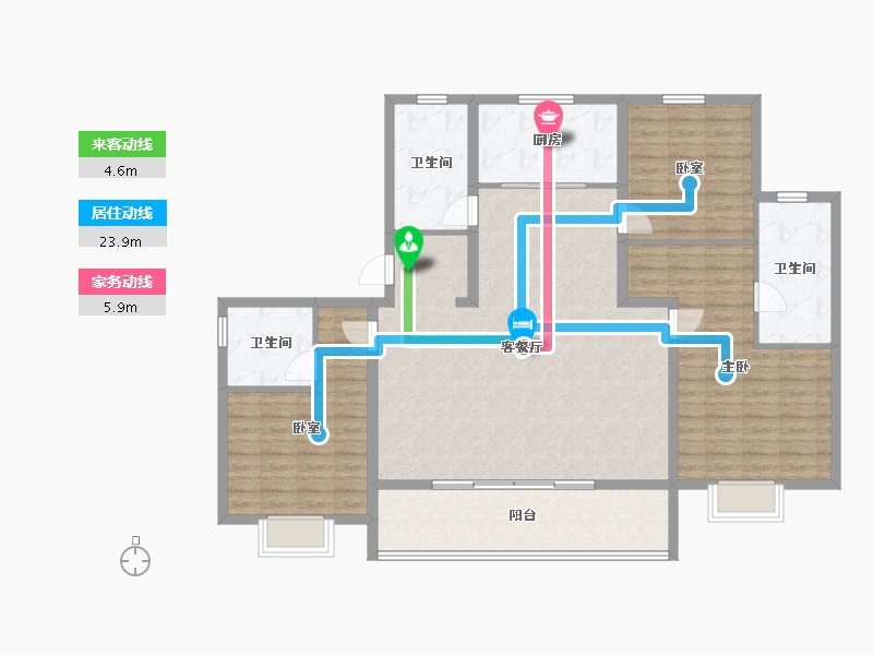 山东省-青岛市-佳源华府山海印-135.20-户型库-动静线