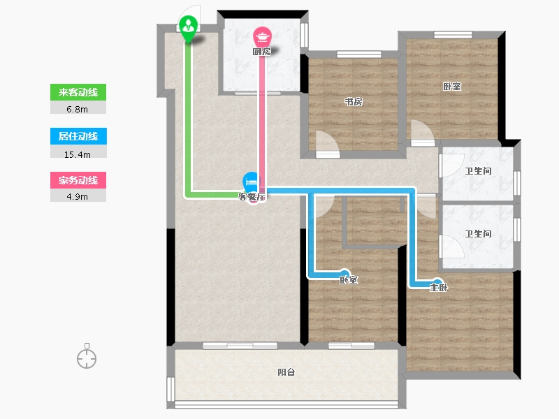 山东省-青岛市-佳源华府山海印-118.40-户型库-动静线