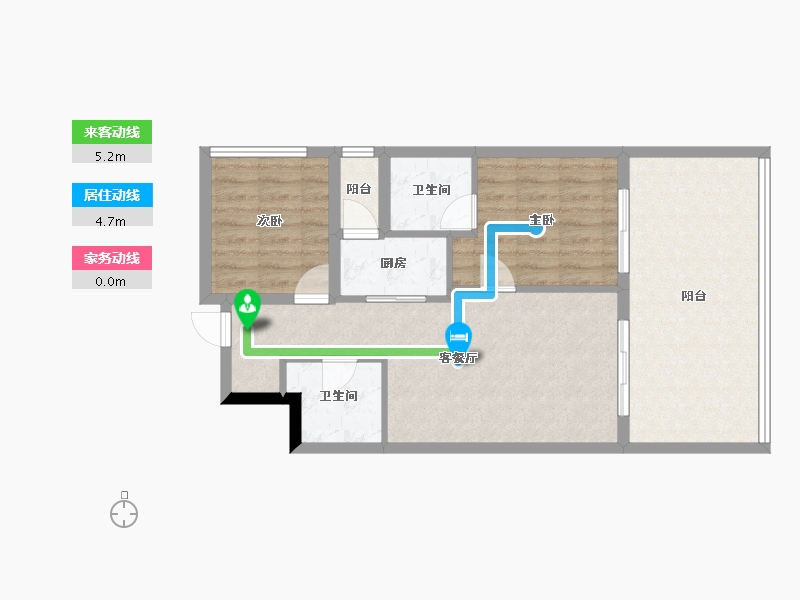 四川省-成都市-中国青城国际颐养中心-71.86-户型库-动静线