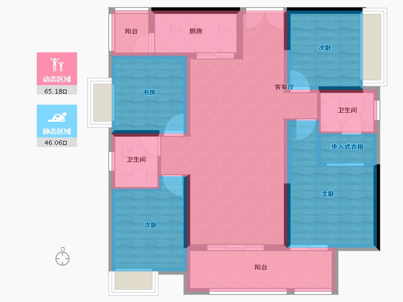 四川省-成都市-川发天府上城-99.03-户型库-动静分区