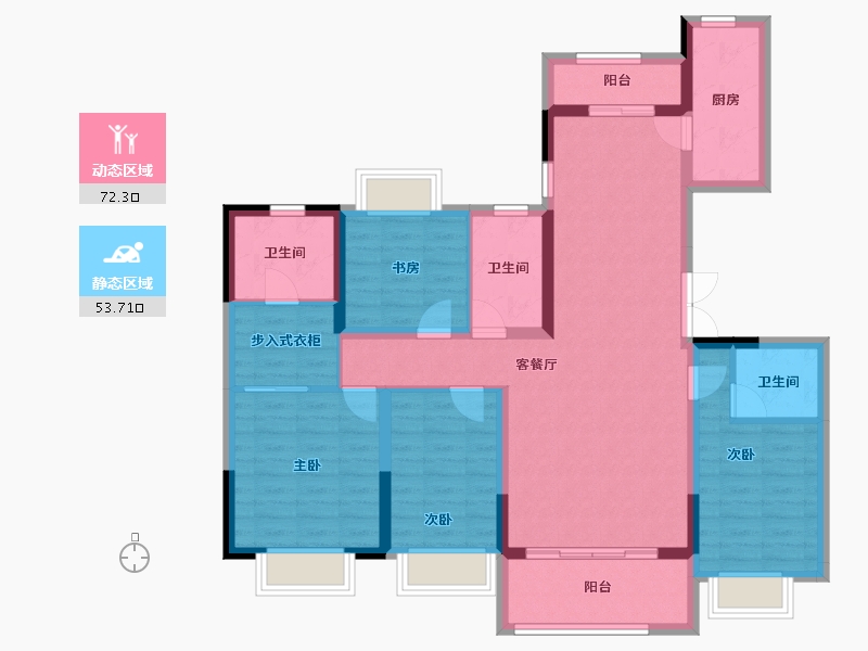 云南省-昆明市-长水航城-112.08-户型库-动静分区