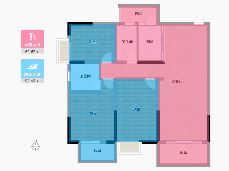 四川省-成都市-成金金语湾-102.14-户型库-动静分区