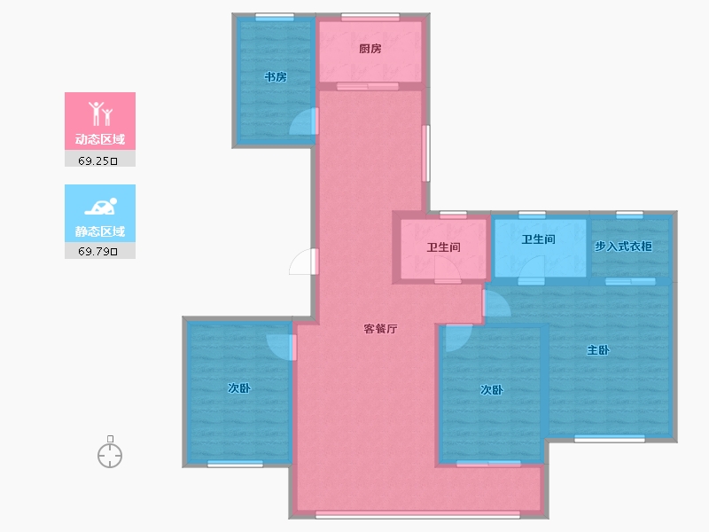 河北省-邢台市-金域华府-125.00-户型库-动静分区