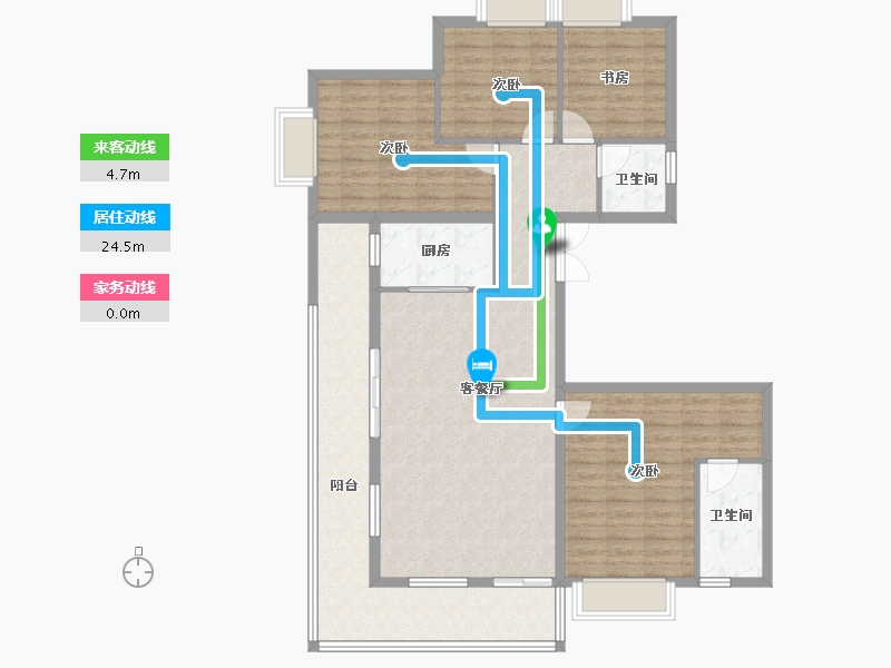 云南省-昆明市-安居和苑-119.11-户型库-动静线