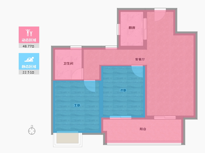 云南省-昆明市-七彩云南古滇名城-63.21-户型库-动静分区