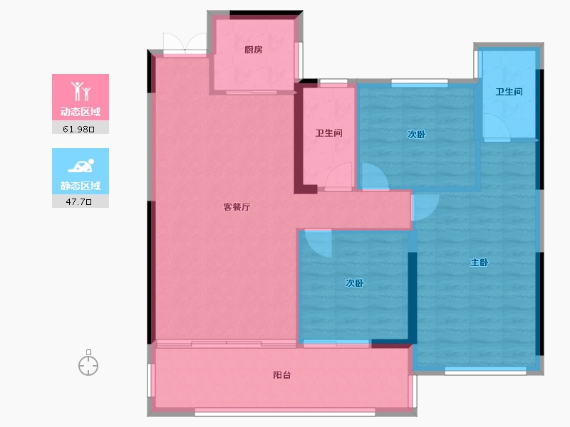 湖南省-常德市-国府大院-100.00-户型库-动静分区