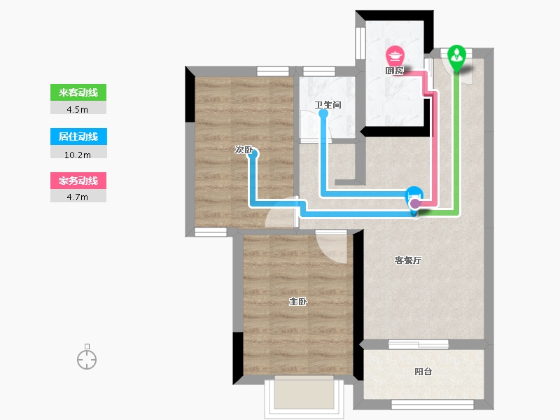 云南省-昆明市-中建龙熙国际-50.80-户型库-动静线