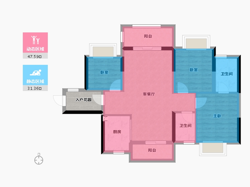 广东省-惠州市-三里深境-73.47-户型库-动静分区