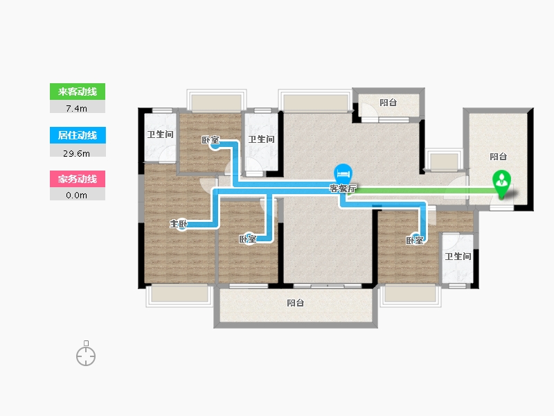 广东省-惠州市-御水龙庭-132.45-户型库-动静线