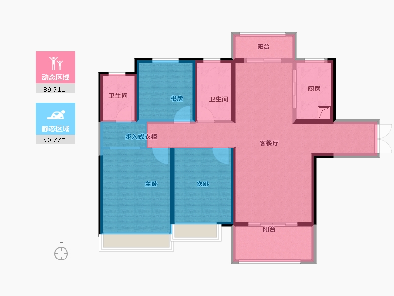 陕西省-宝鸡市-高新首府-6.00-户型库-动静分区