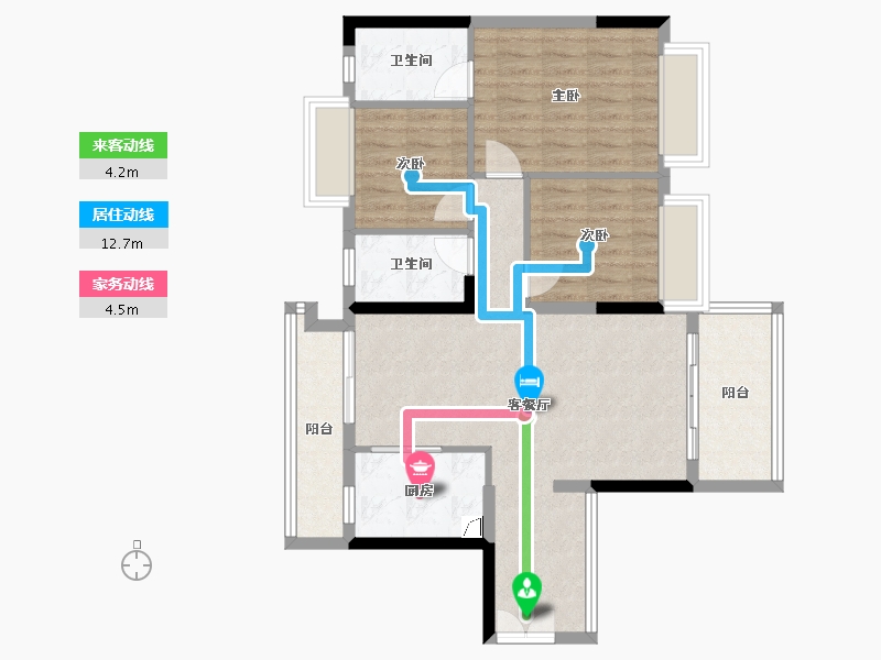 广东省-中山市-奥园-130.00-户型库-动静线