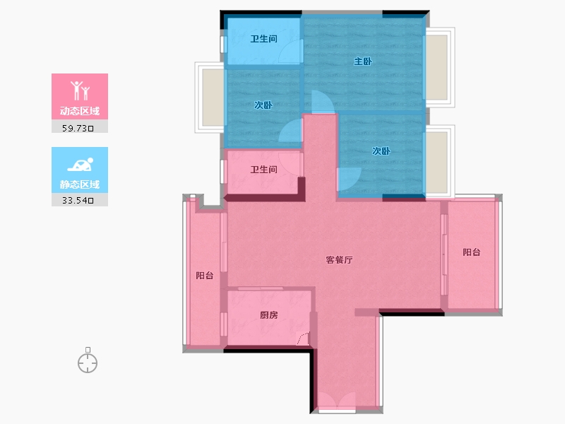 广东省-中山市-奥园-130.00-户型库-动静分区