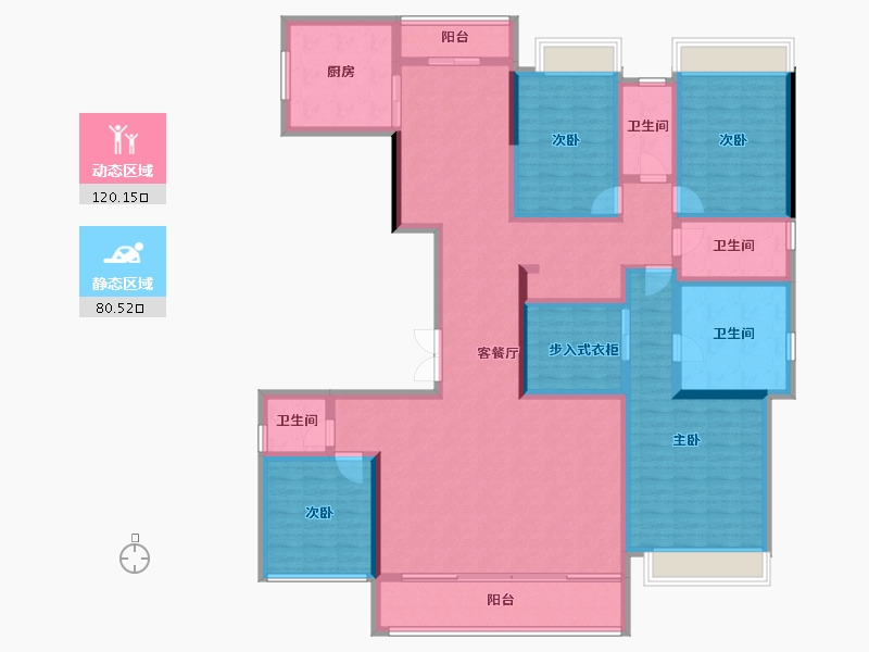 四川省-成都市-天府公园未来城-179.38-户型库-动静分区