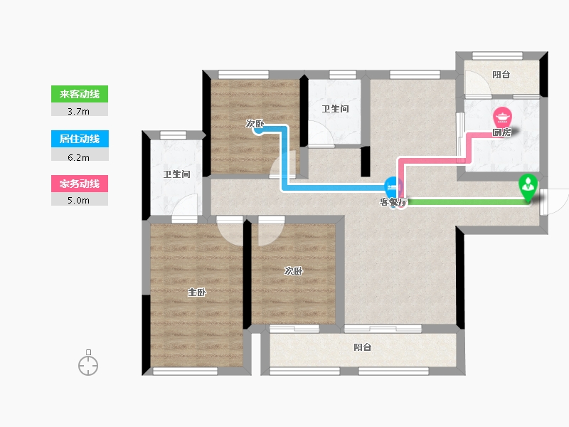 四川省-成都市-天府麓城-80.19-户型库-动静线