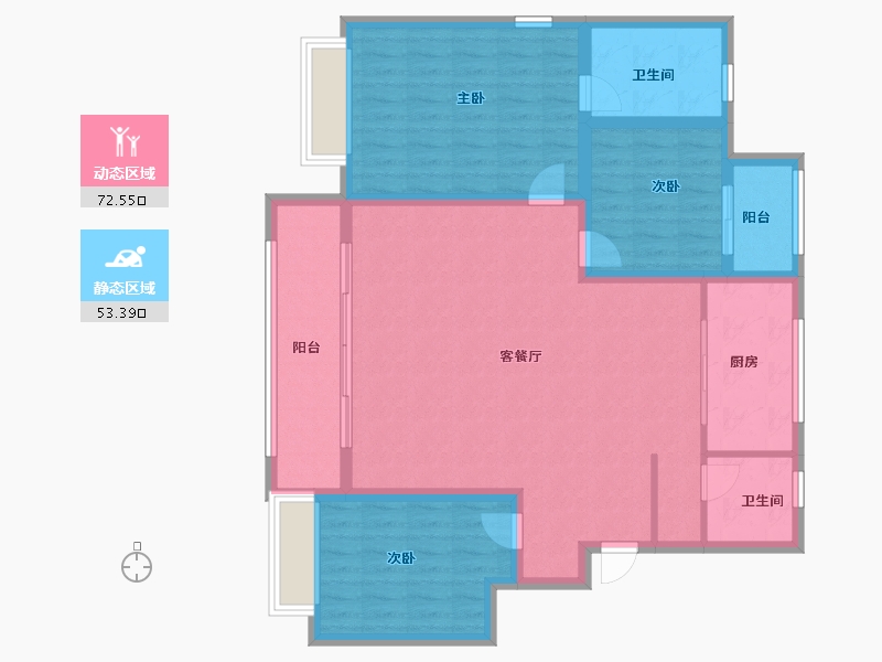 天津-天津市-远洋114-114.00-户型库-动静分区