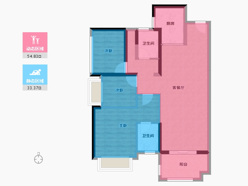 广东省-惠州市-​新城香悦澜山-78.05-户型库-动静分区