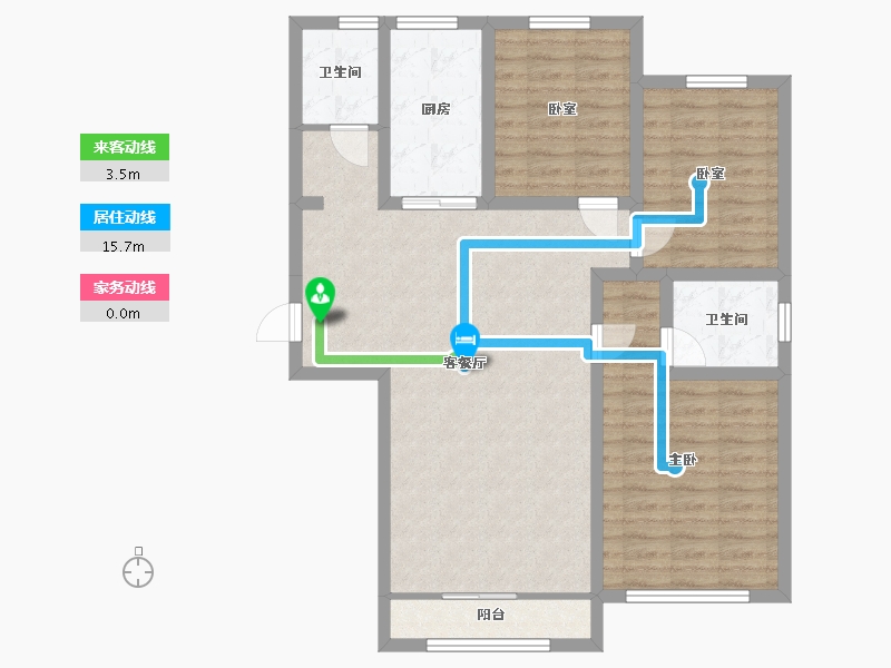 甘肃省-白银市-润景园-120.00-户型库-动静线