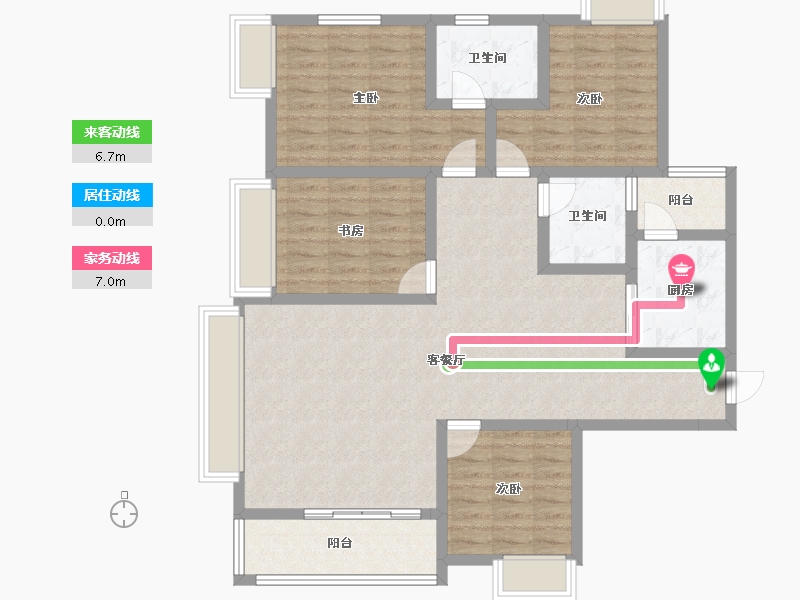 四川省-成都市-天府公园未来城-114.34-户型库-动静线