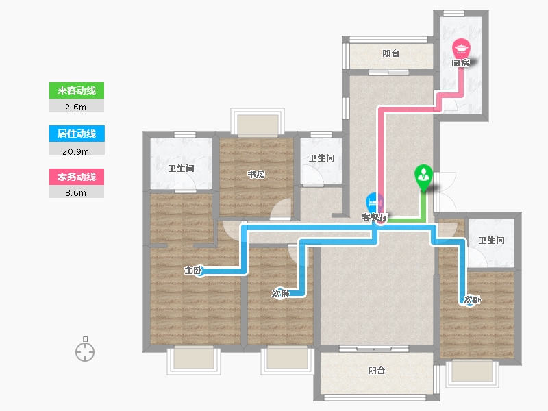 云南省-昆明市-长水航城-113.15-户型库-动静线