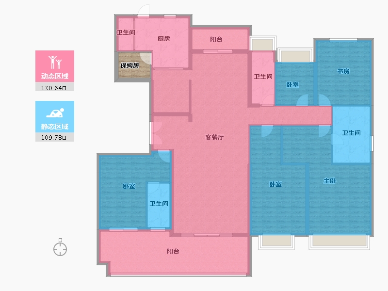 广东省-惠州市-​碧桂园滨江府-224.00-户型库-动静分区