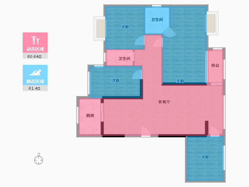 福建省-龙岩市-中楚阳光体育城-110.00-户型库-动静分区