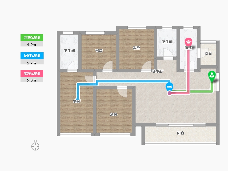 四川省-成都市-天府麓城-94.48-户型库-动静线