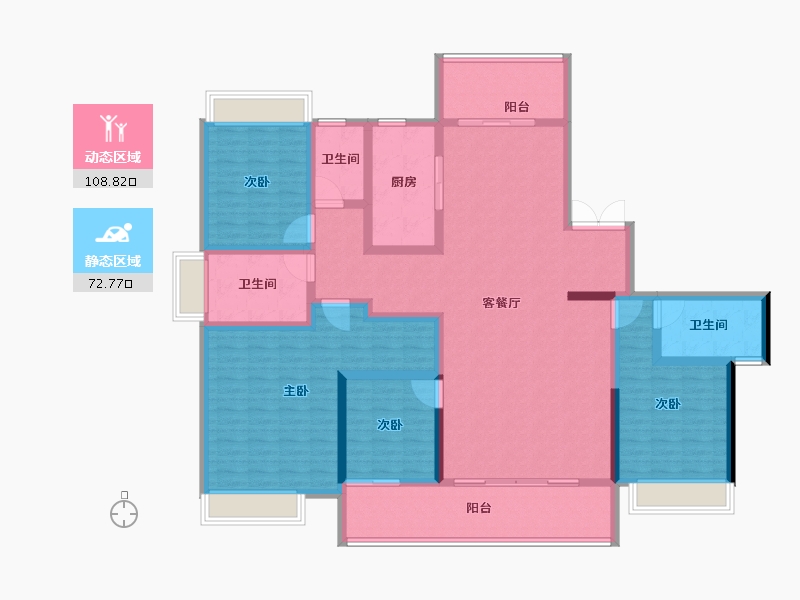 四川省-成都市-天府公园未来城-163.20-户型库-动静分区