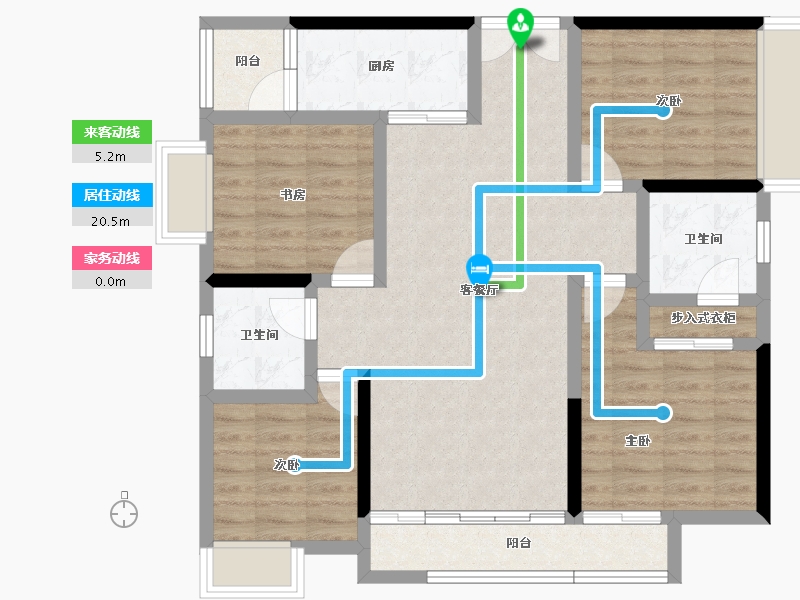 四川省-成都市-川发天府上城-95.38-户型库-动静线