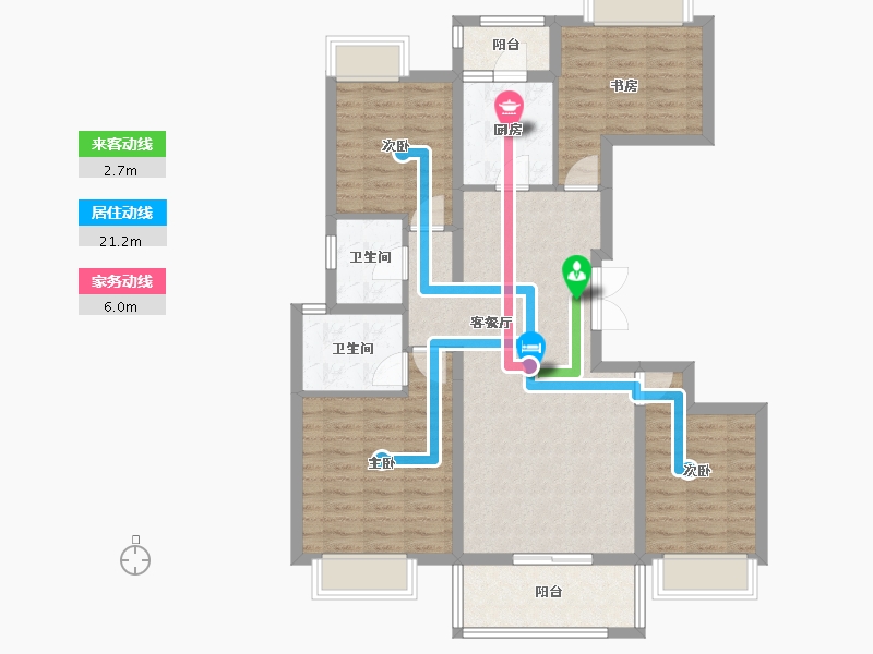 云南省-昆明市-长水航城-99.57-户型库-动静线