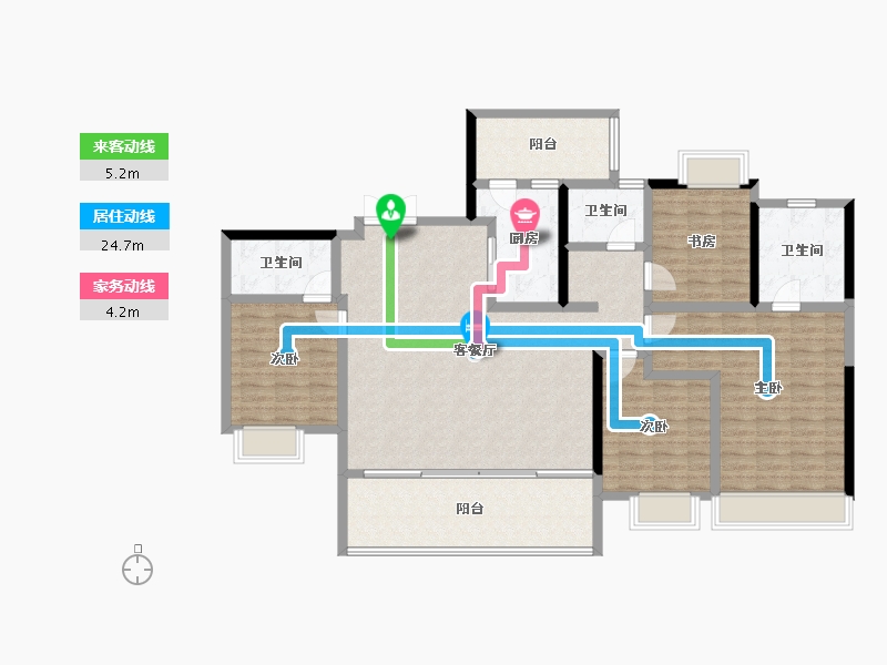 四川省-成都市-麓湖生态城-141.77-户型库-动静线