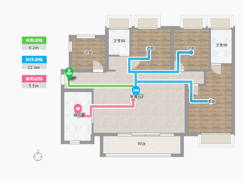 广东省-清远市-保利天汇-101.00-户型库-动静线