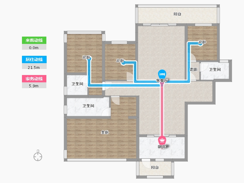 广西壮族自治区-南宁市-万科城北区-150.00-户型库-动静线