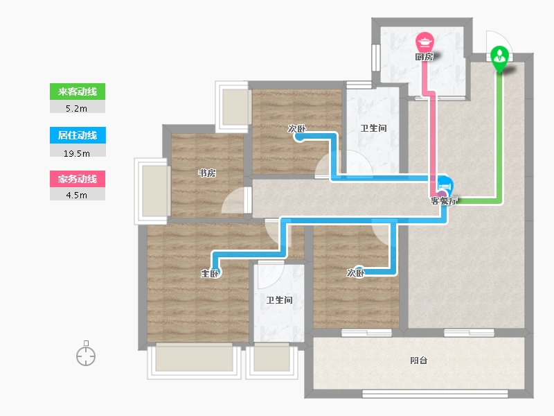 云南省-昆明市-中建金科向山的岛-86.94-户型库-动静线