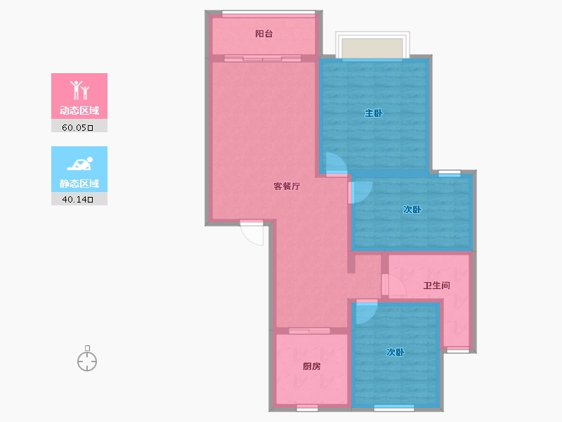 安徽省-宿州市-西苑小区-89.00-户型库-动静分区