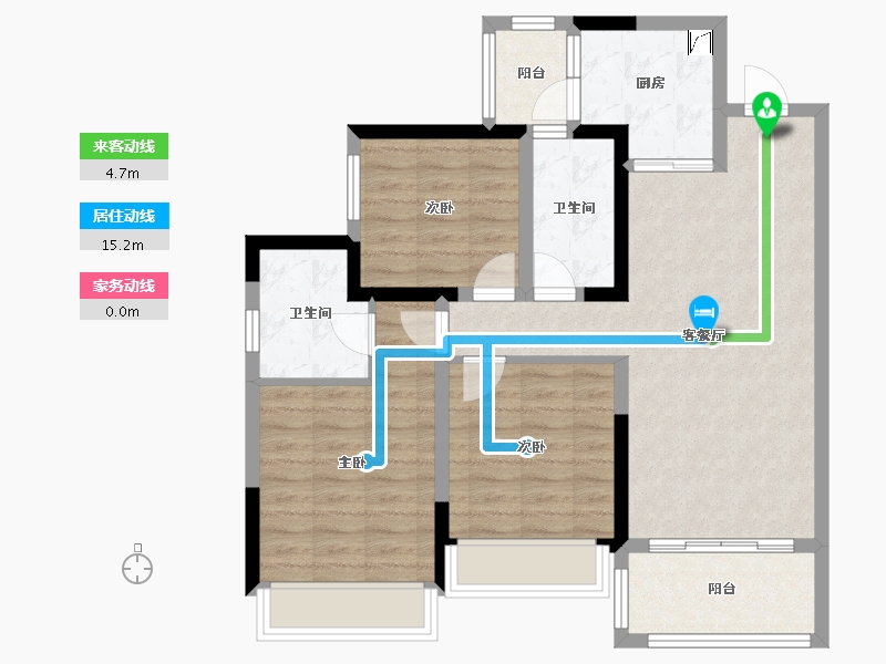 四川省-成都市-领地悦府-84.81-户型库-动静线