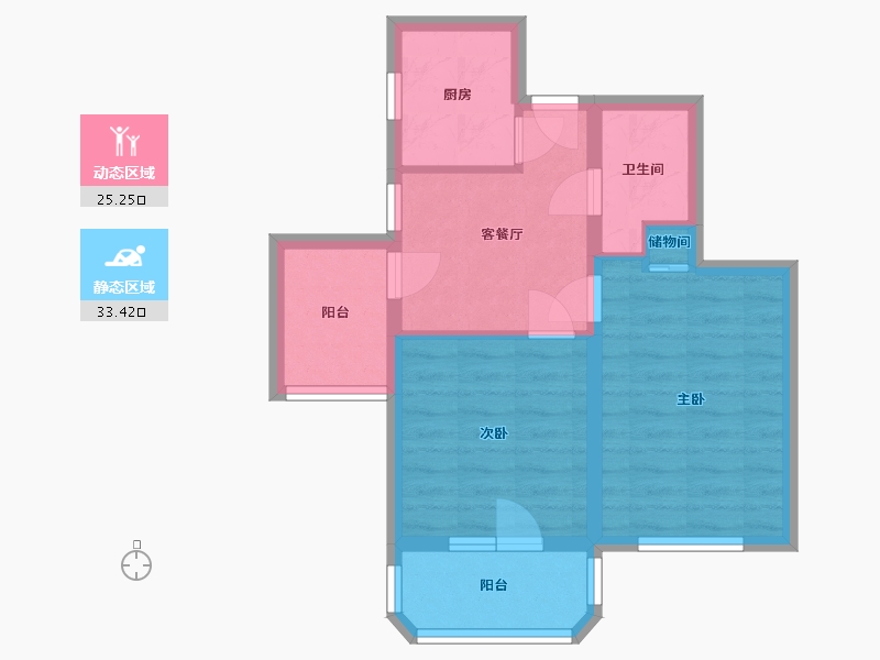 北京-北京市-潘家园东里-49.00-户型库-动静分区