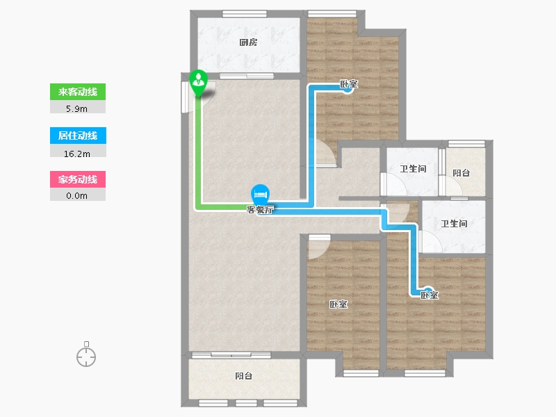 河南省-南阳市-东郡华府-110.20-户型库-动静线