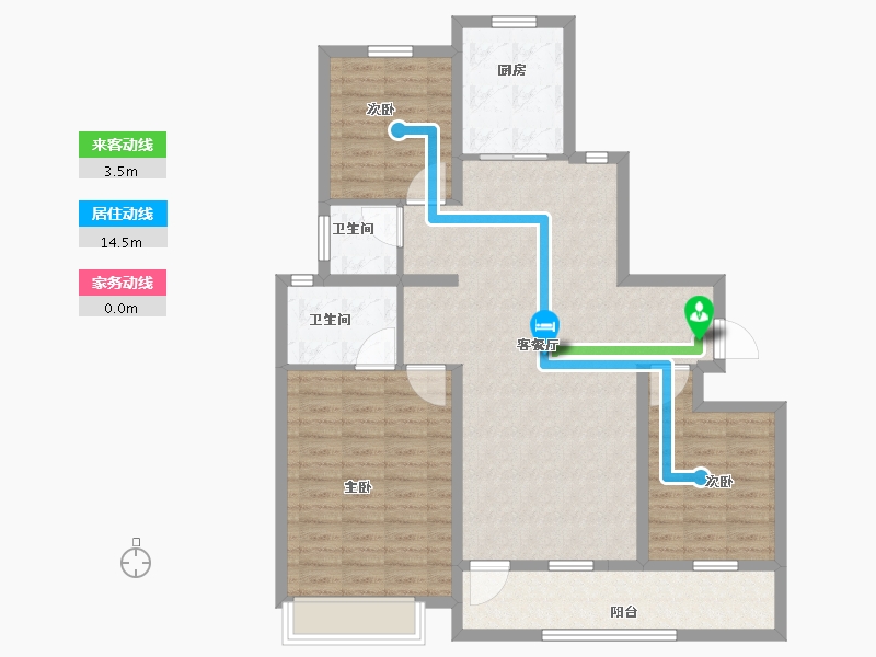 山东省-潍坊市-中海世家-102.40-户型库-动静线