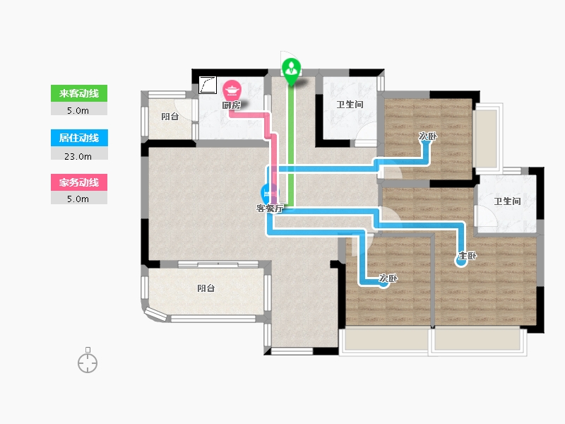 四川省-成都市-旭辉恒基江与山-102.40-户型库-动静线